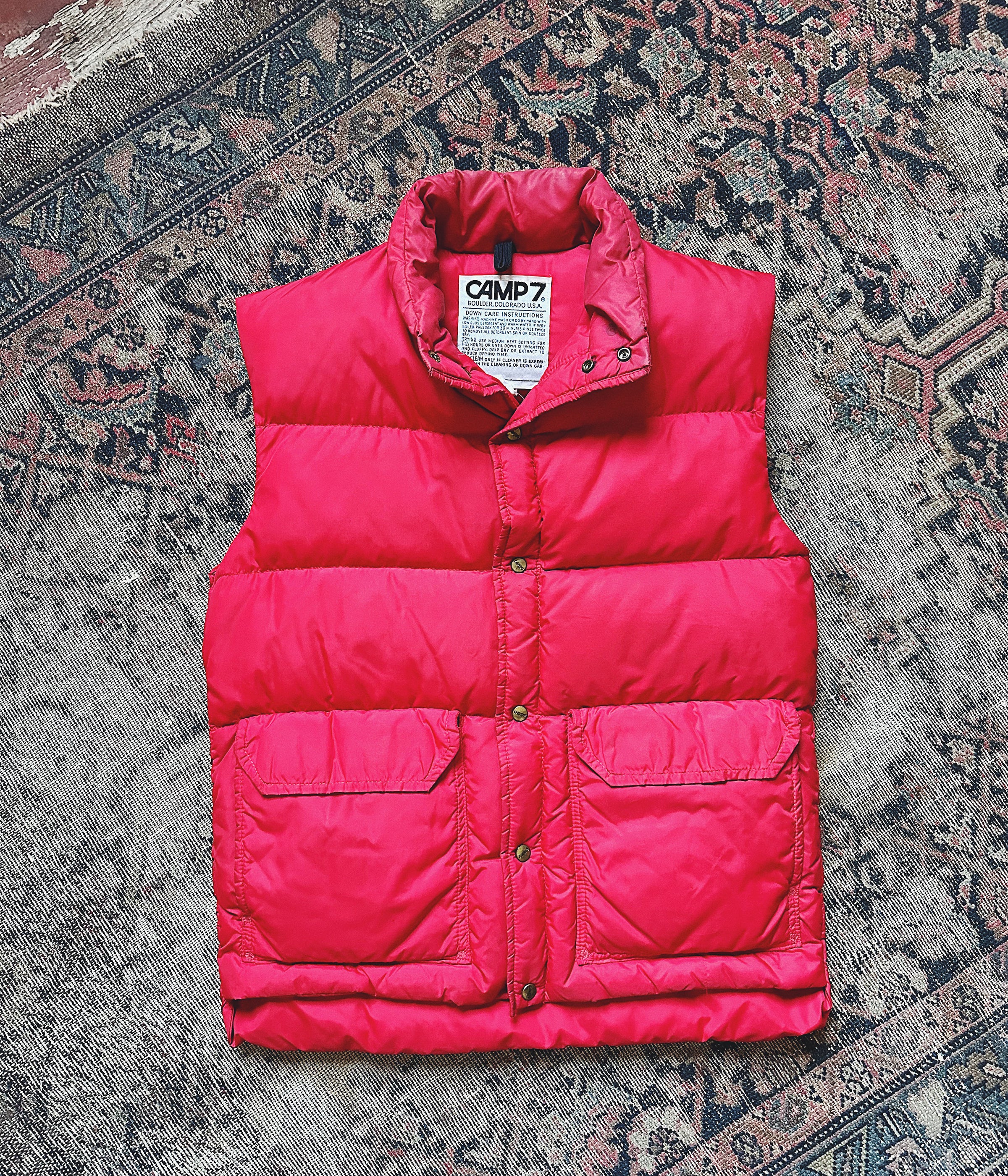 Vintage Camp 7 Down Vest – Small – Wooden Sleepers