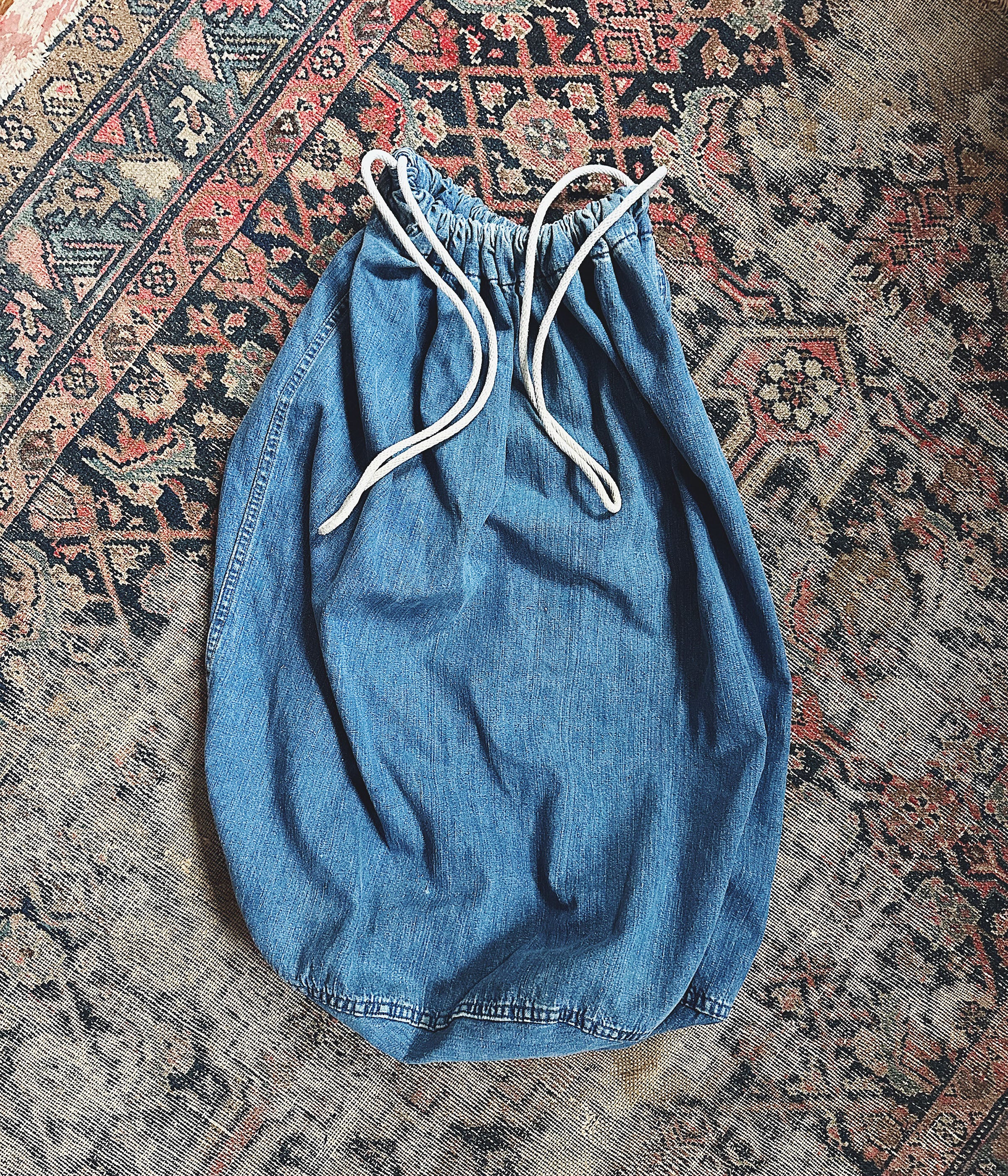 Vintage Denim Laundry Bag – Wooden Sleepers