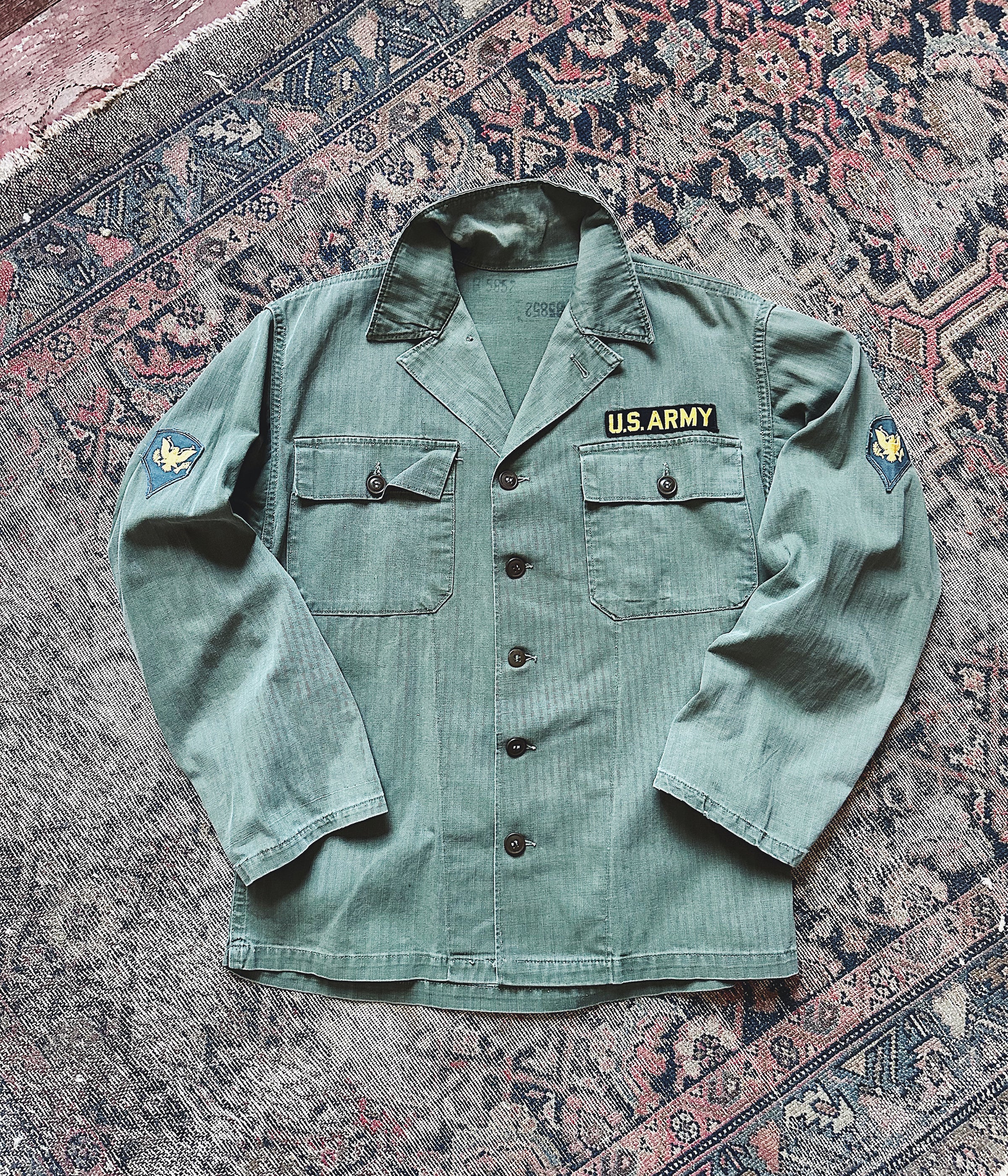 50's US Army Sleeping Shirt Overdye 50年代 アメリカ軍