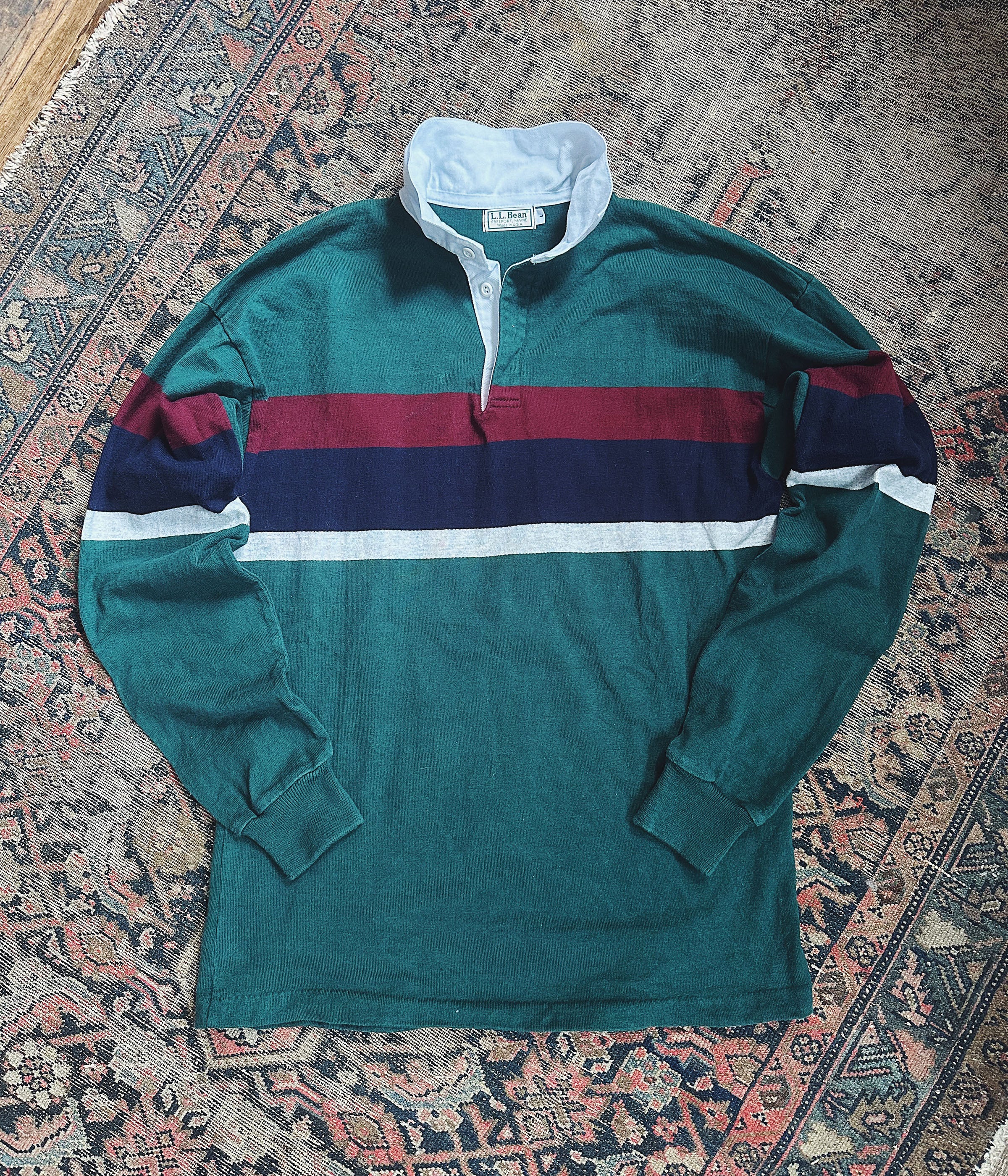 Vintage L.L.Bean Rugby Shirt – XL – Wooden Sleepers