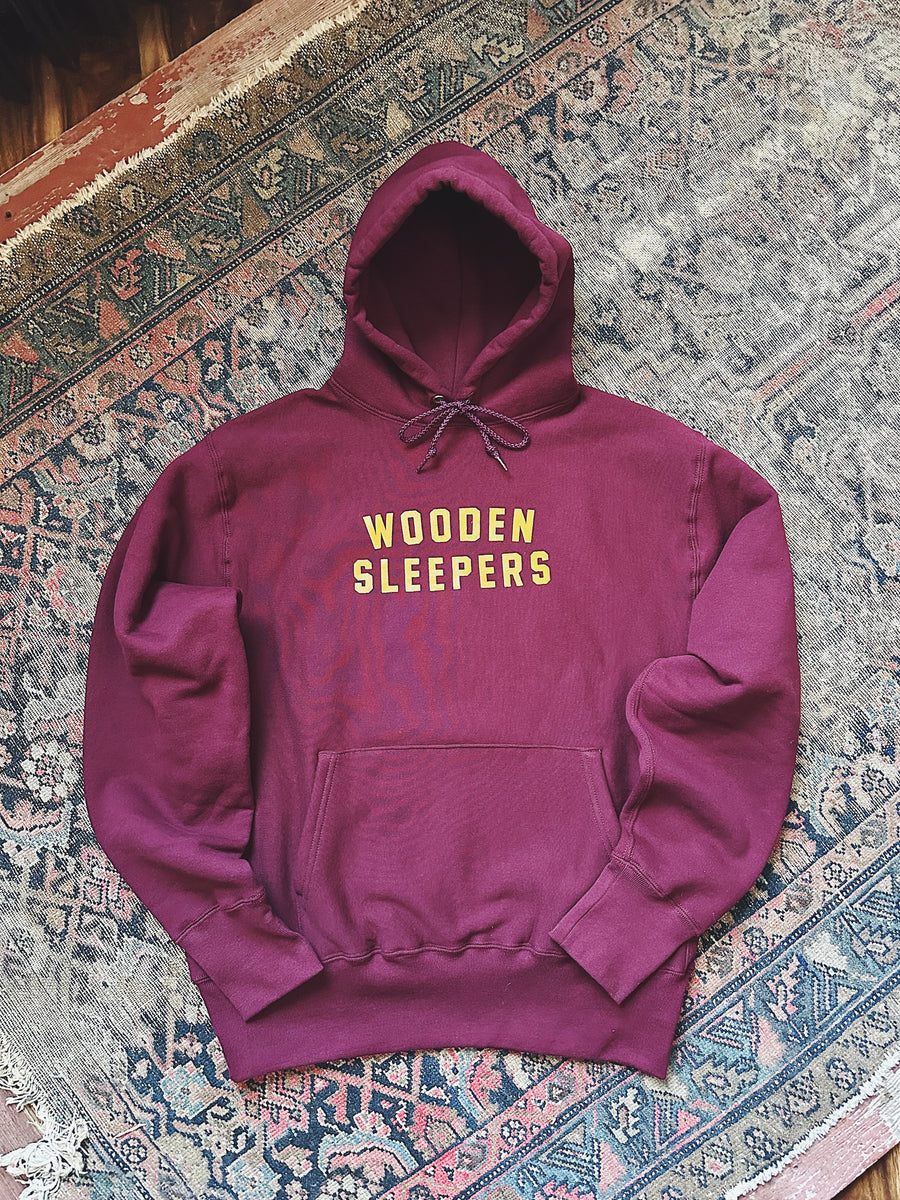 Wooden Sleepers Arc Logo Hoodie – Burgundy