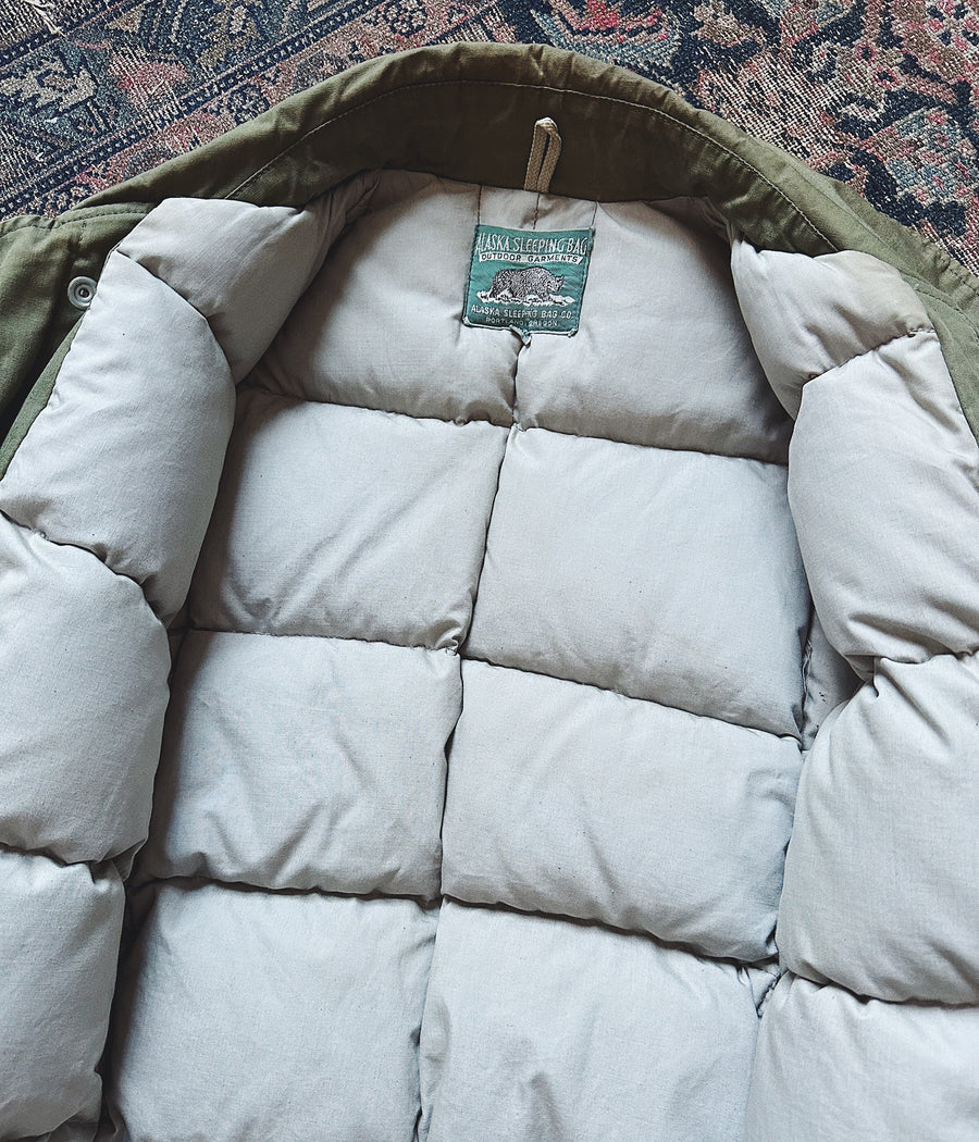 Vintage Alaska Sleeping Bag Down Jacket