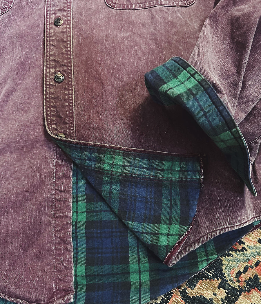 Vintage L.L.Bean Flannel Lined Work Shirt – Large