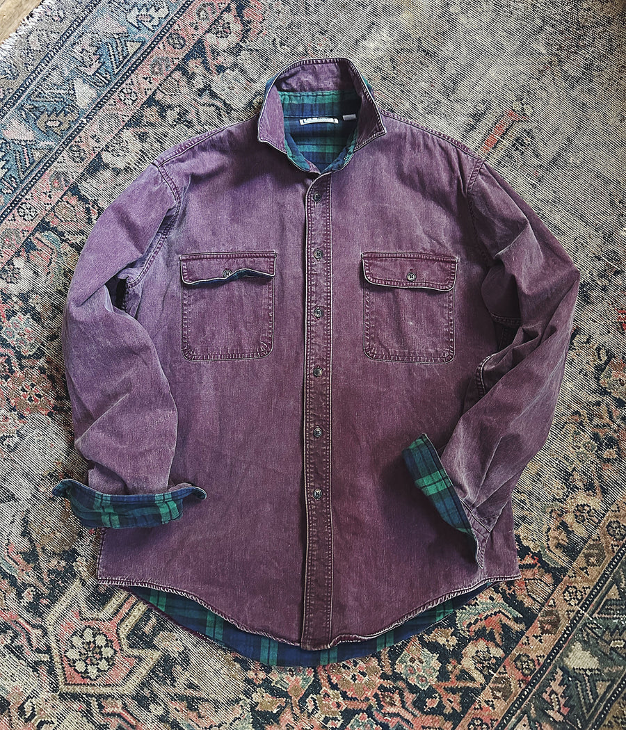 Vintage L.L.Bean Flannel Lined Work Shirt – Large