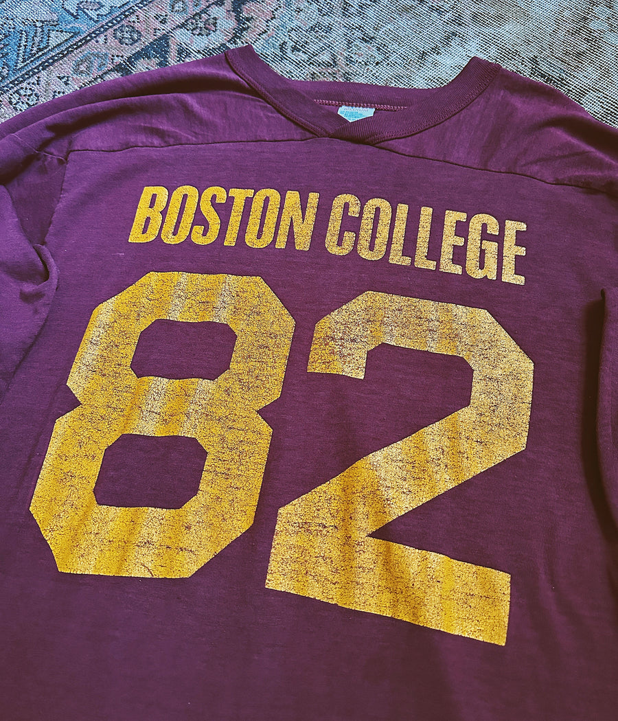 Vintage Boston Collage Cotton Jersey – Small