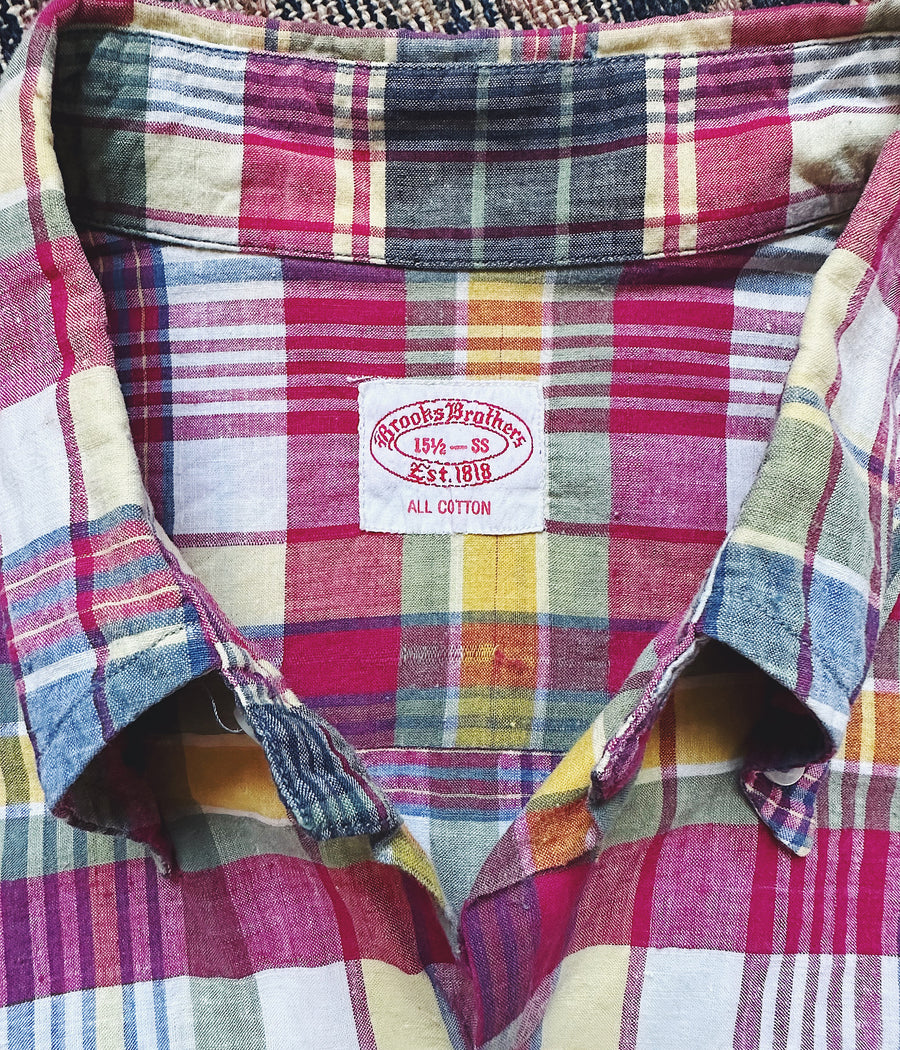 Vintage Brooks Brothers Madras Shirt