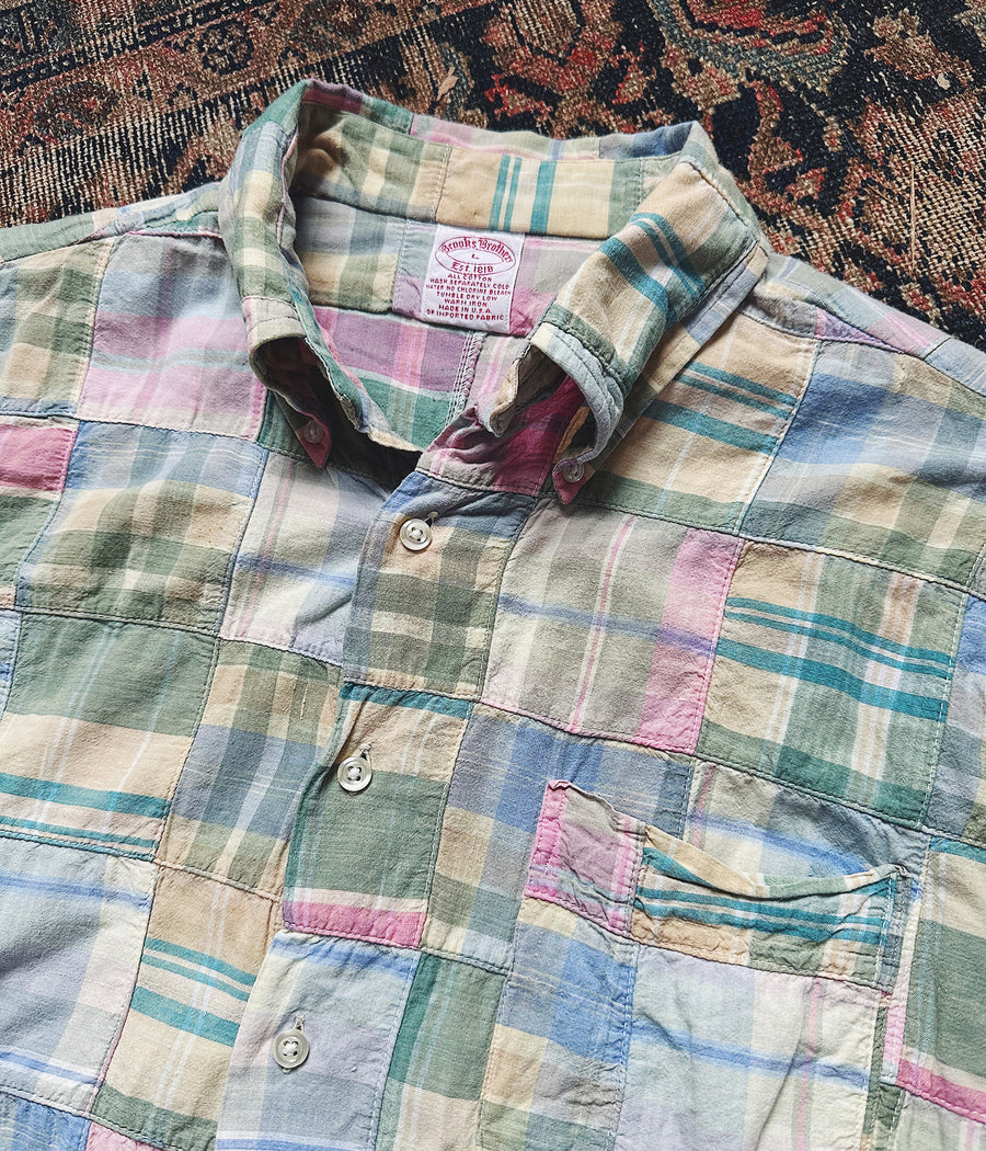 Vintage Brooks Brothers Patch Madras Shirt