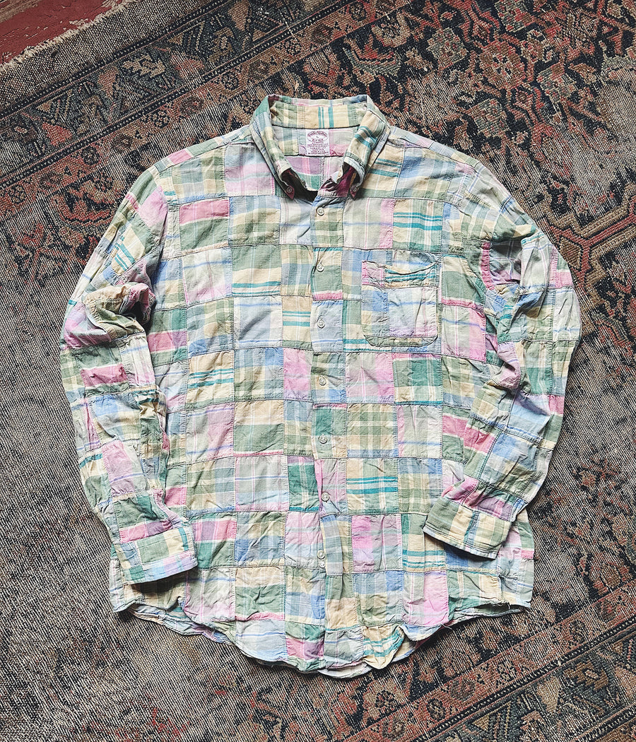 Vintage Brooks Brothers Patch Madras Shirt