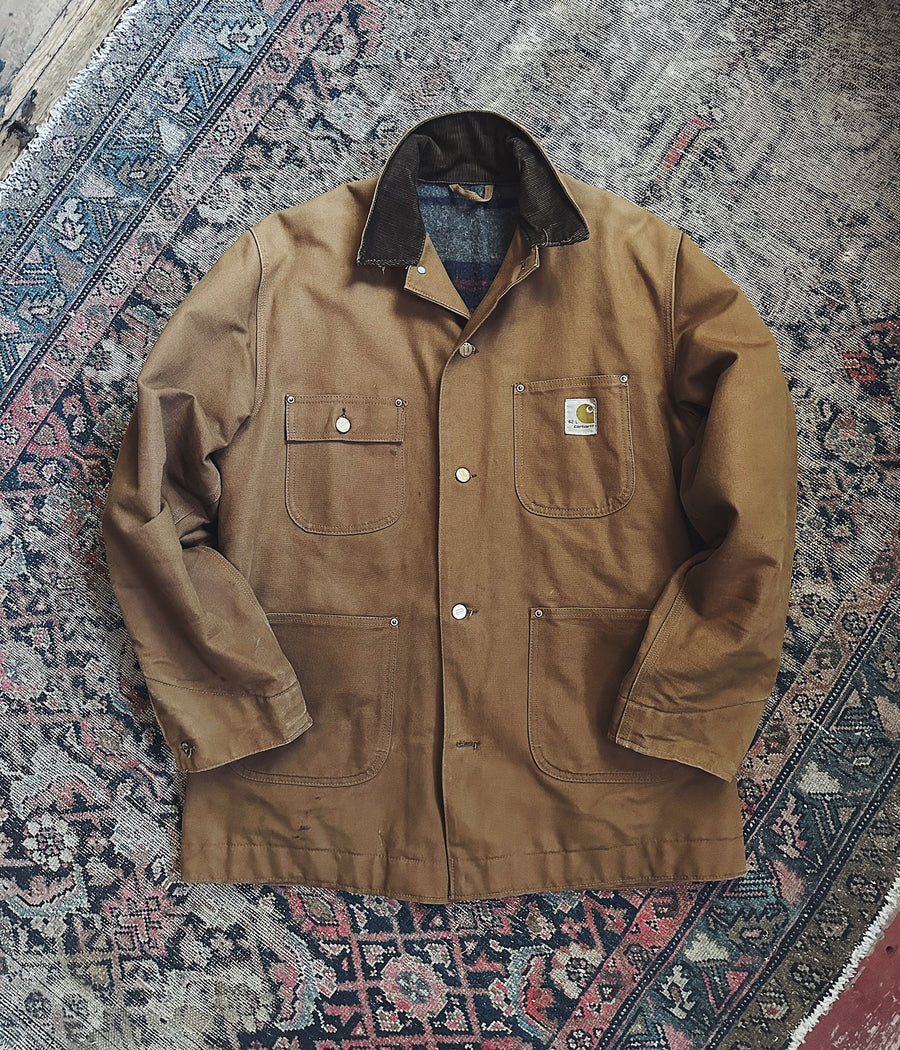 Vintage Carhartt Blanket Lined Chore Coat – Large