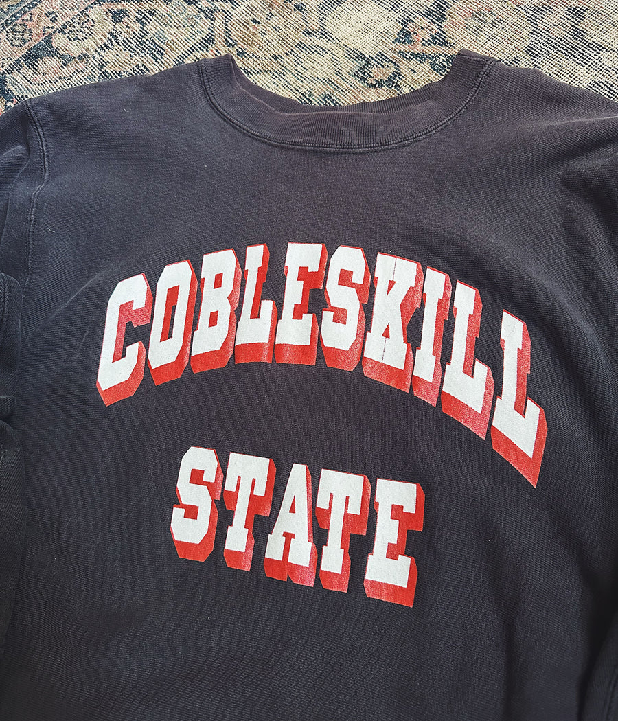 Vintage Cobleskill State Champion Reverse Weave Sweatshirt – Medium