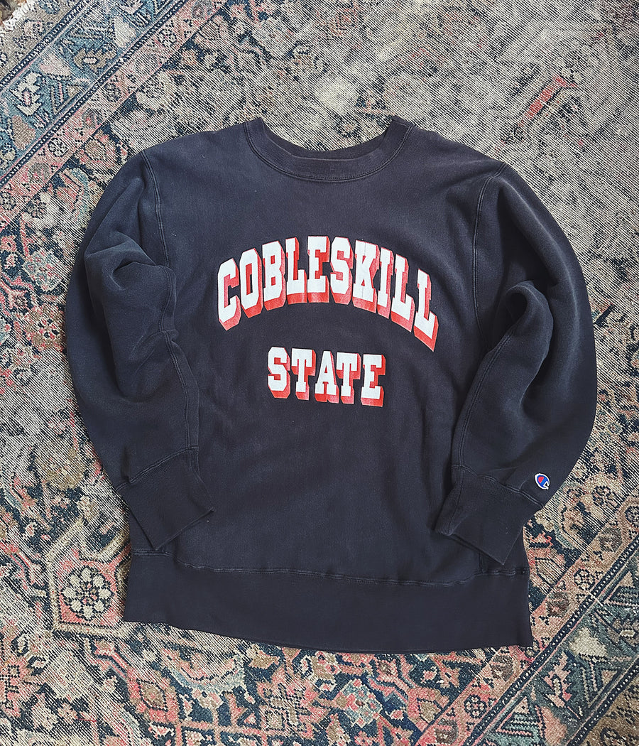 Vintage Cobleskill State Champion Reverse Weave Sweatshirt – Medium