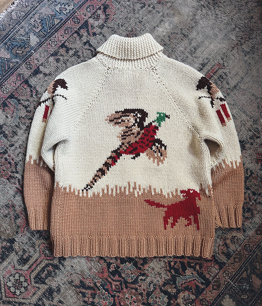 Vintage Cowichan Hunting Sweater – Medium