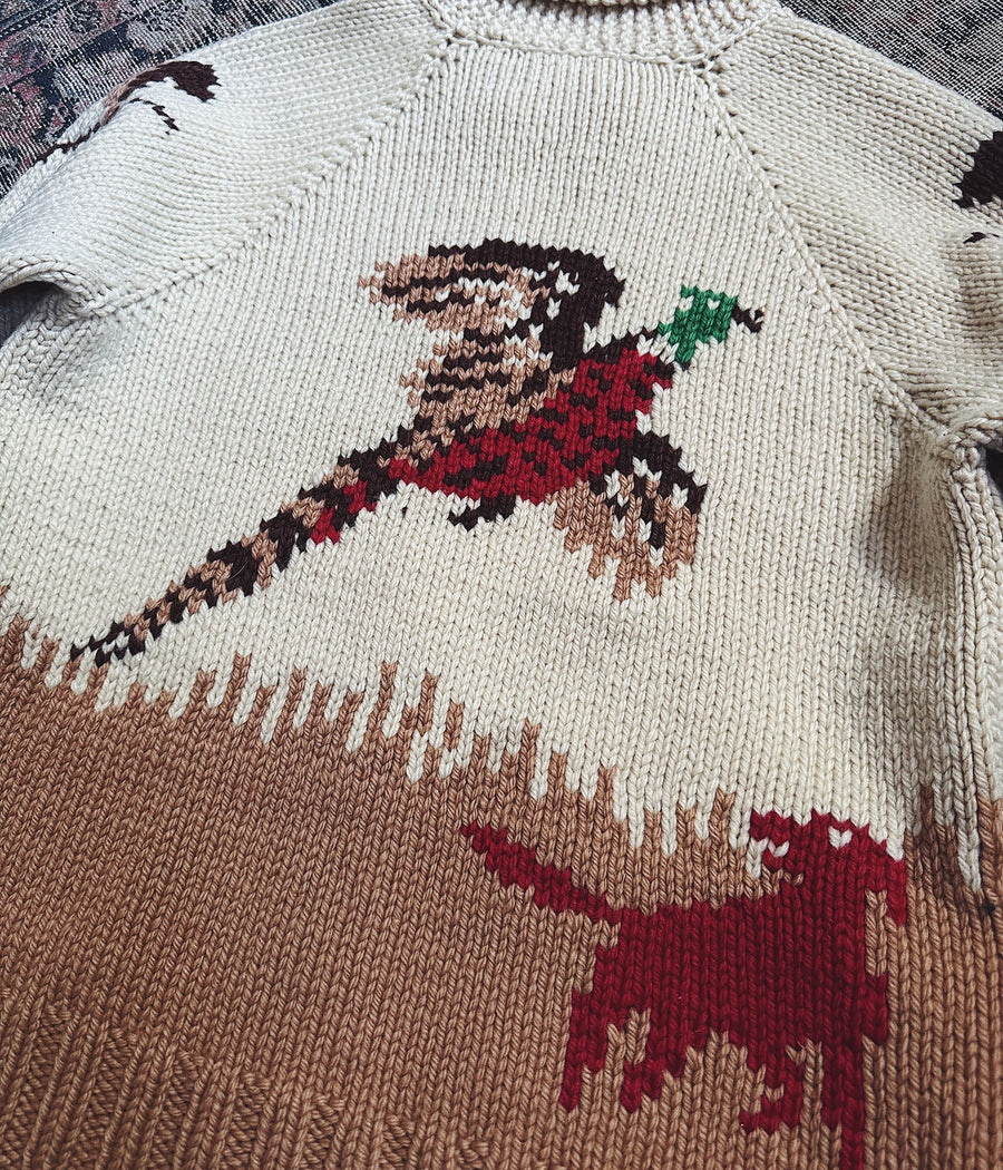 Vintage Cowichan Hunting Sweater – Medium