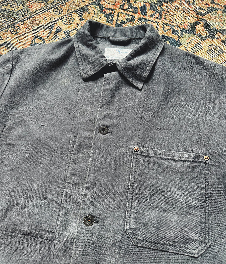 Vintage Moleskin French Workwear Jacket