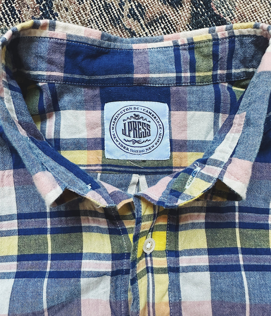 J. Press Madras Popover Shirt