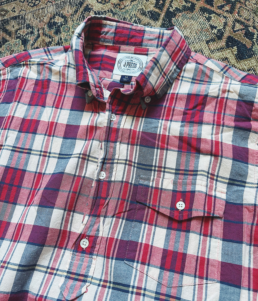 J. Press Madras Popover Shirt