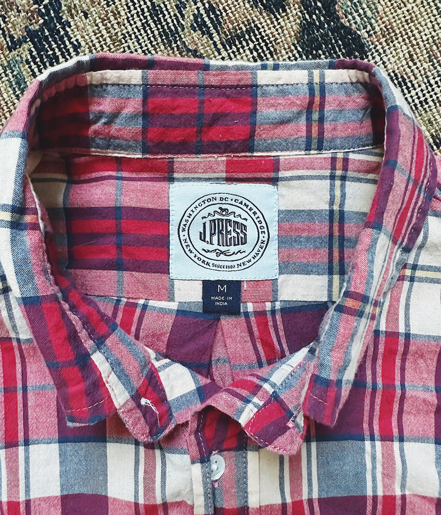 J. Press Madras Popover Shirt