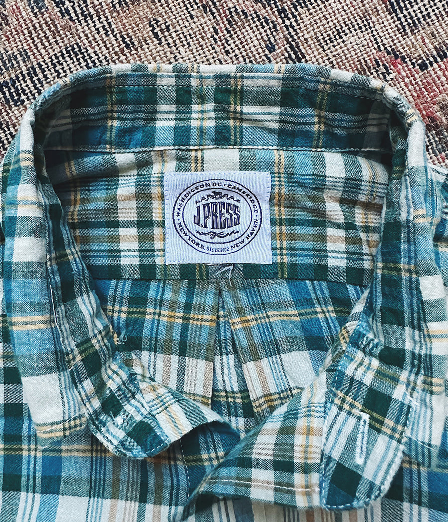 J. Press Madras Popover Shirt