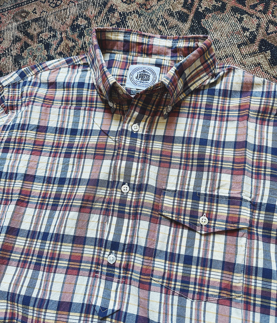 J. Press Madras Popover Shirt