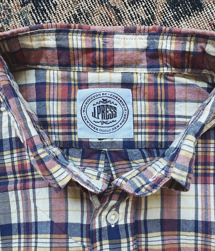 J. Press Madras Popover Shirt