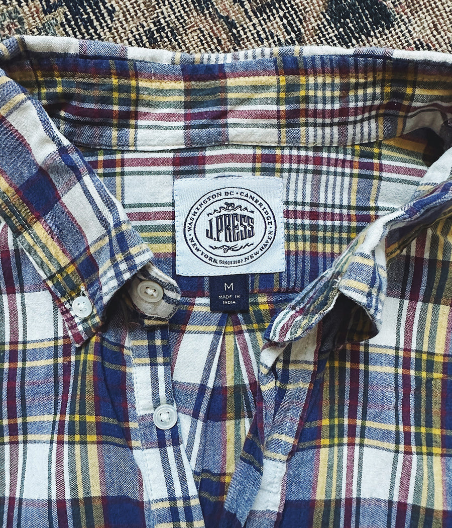 J. Press Madras Popover Shirt