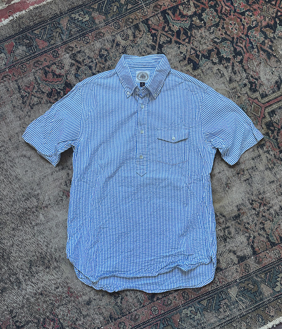 J. Press Seersucker Popover Shirt