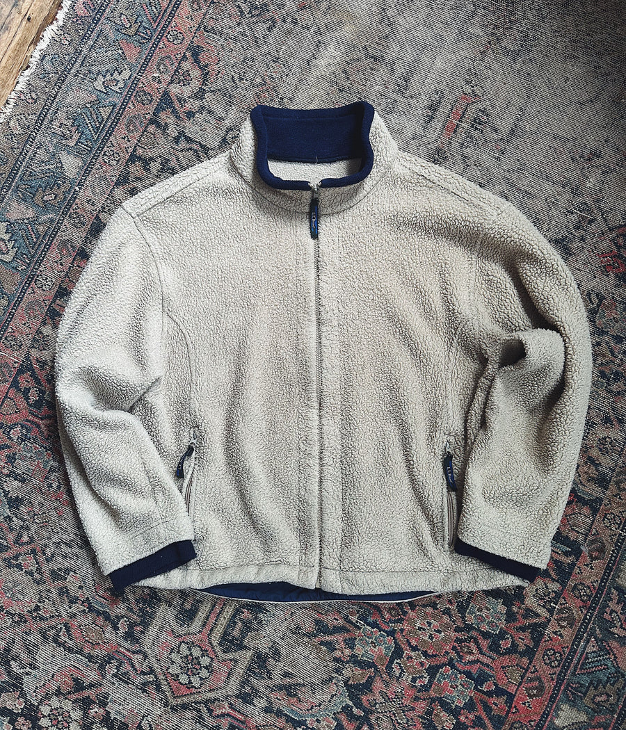 Vintage L.L.Bean Deep Pile Fleece Jacket – XL