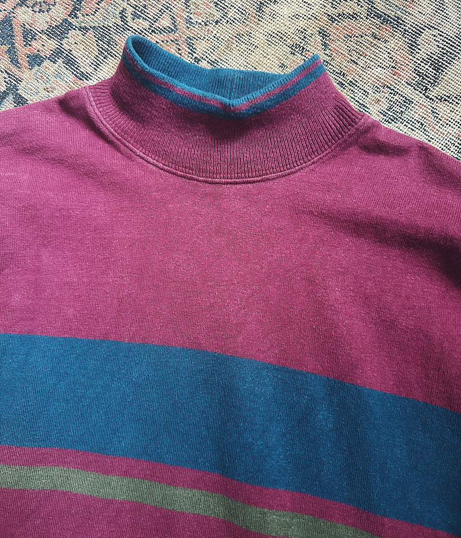 Vintage L.L.Bean Mock Neck Shirt – Large