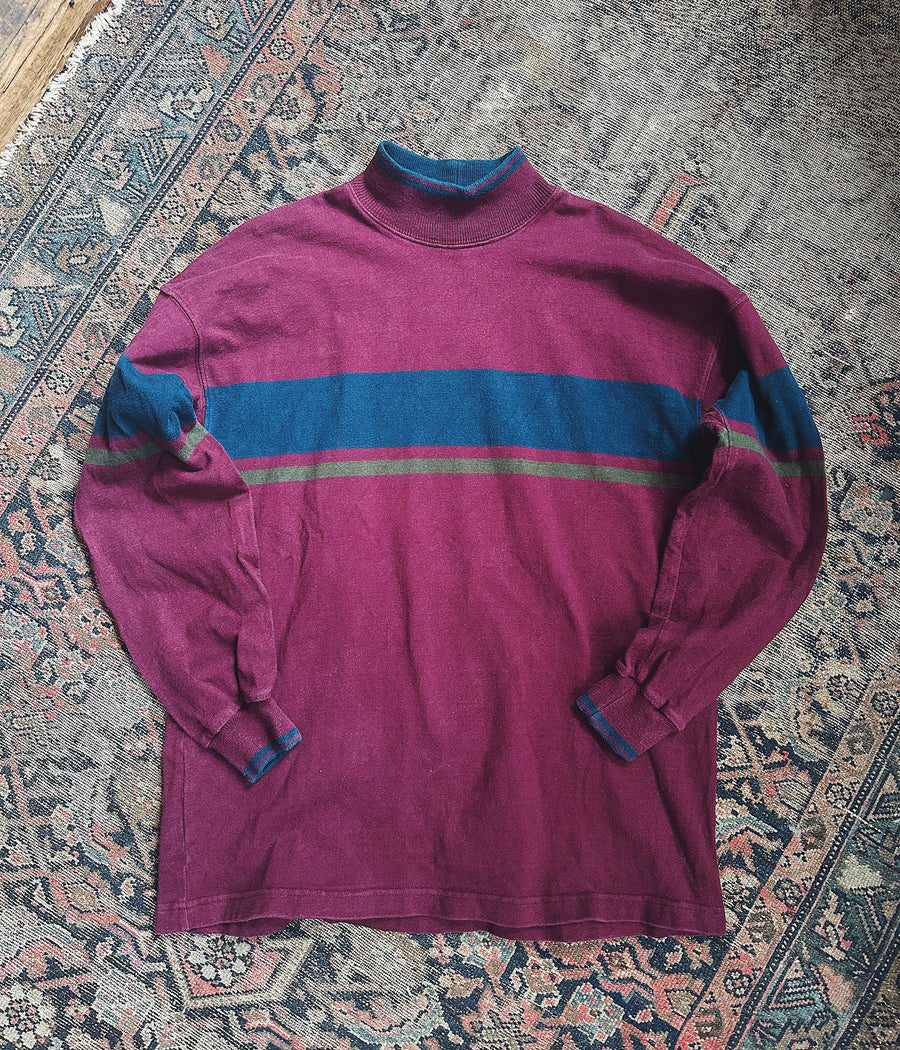 Vintage L.L.Bean Mock Neck Shirt – Large
