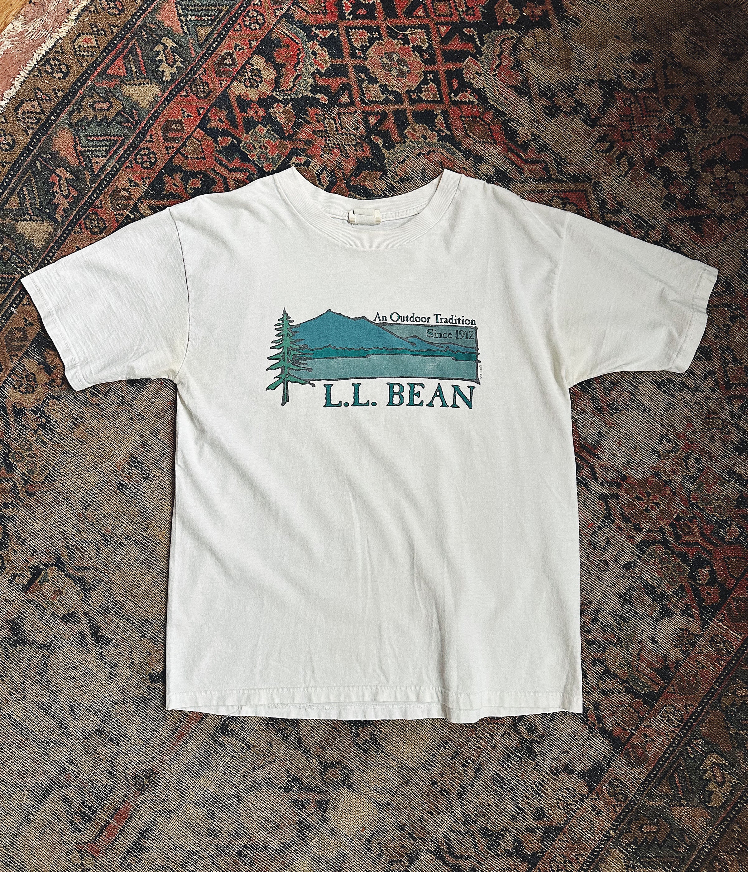 Vintage LL Bean Chore Coat Canvas Work Barn Blue Corduroy