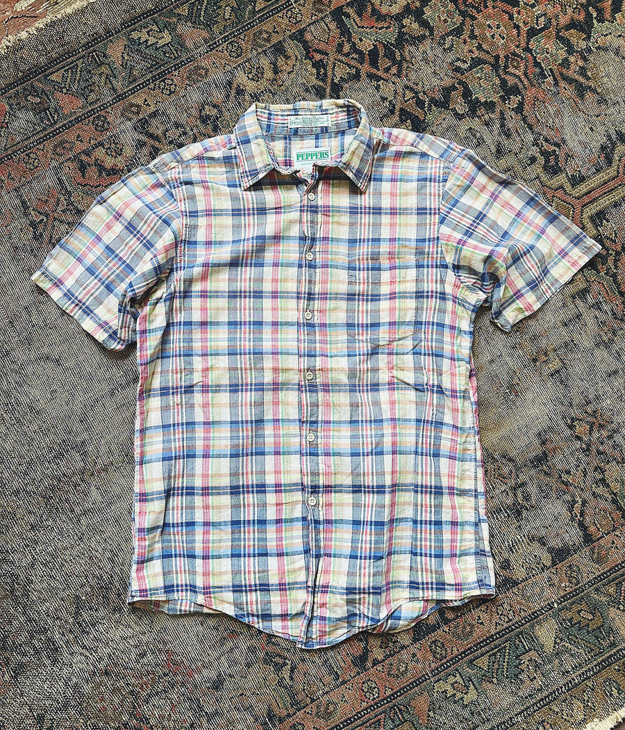 Vintage Short Sleeve Madras Shirt