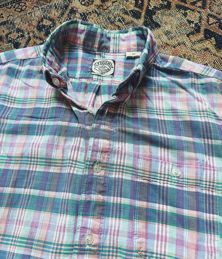 Vintage Short Sleeve Madras Shirt