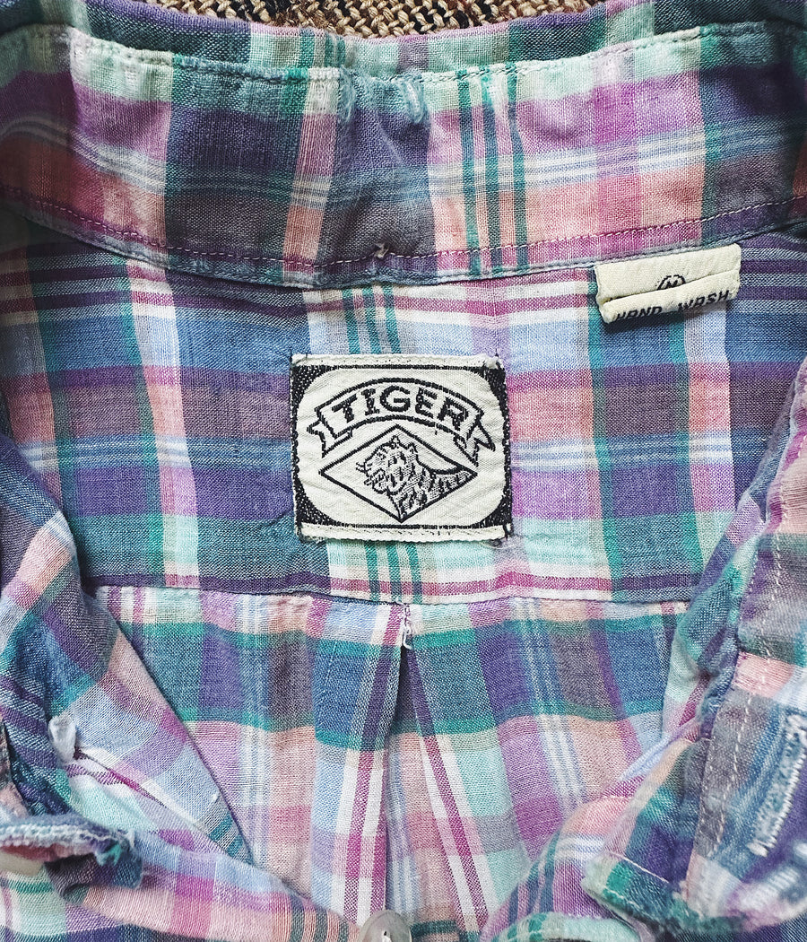 Vintage Short Sleeve Madras Shirt