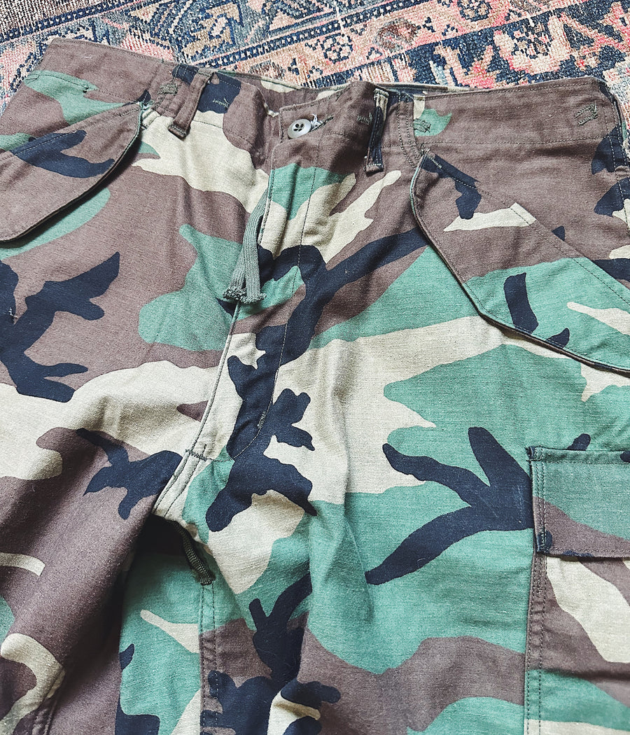 Vintage NOS Military Camo Cargo Pants