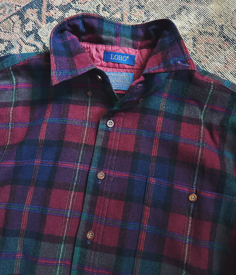 Vintage Pendleton Tartan Wool Shirt – Large