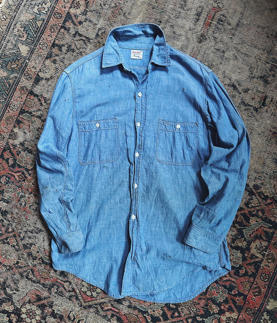Vintage Pennys Big Mac Chambray Work Shirt – Medium