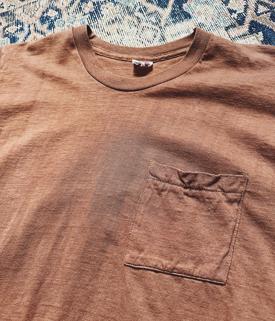 Vintage Fruit Of The Loom Pocket T-shirt