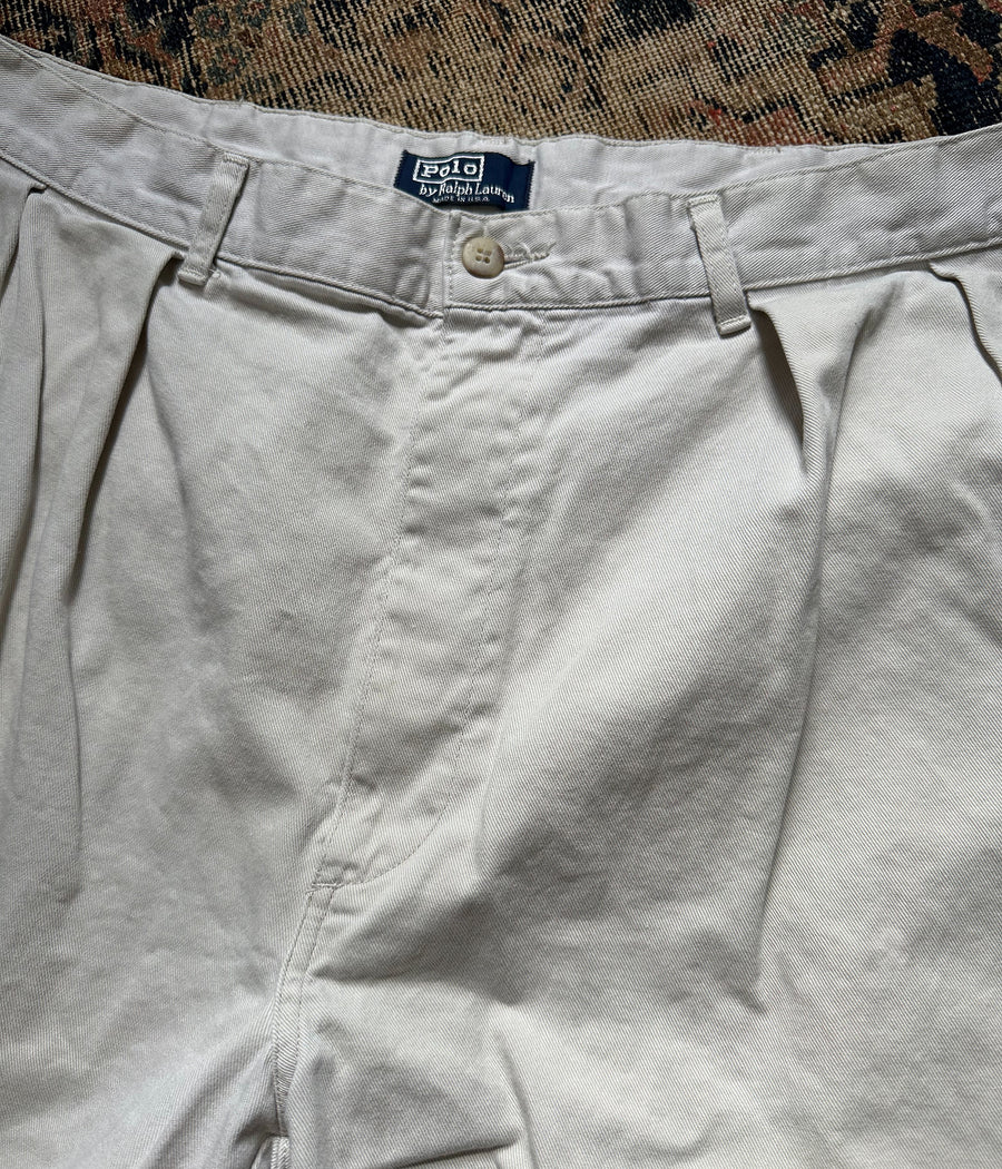 Vintage Polo Chino Pleated Shorts