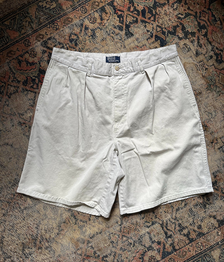 Vintage Polo Chino Pleated Shorts