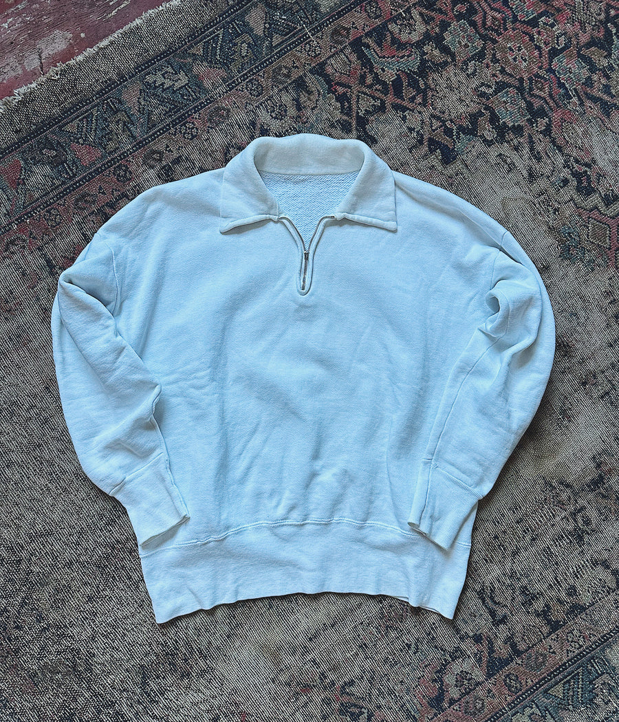 Vintage 1950s Quarter Zip Sweatshirt