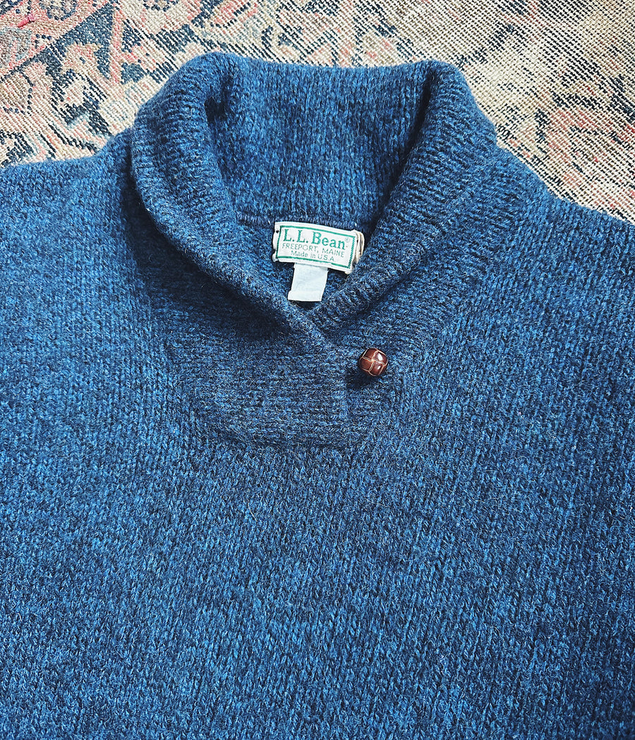 Vintage L.L.Bean Shawl Neck Sweater – Large