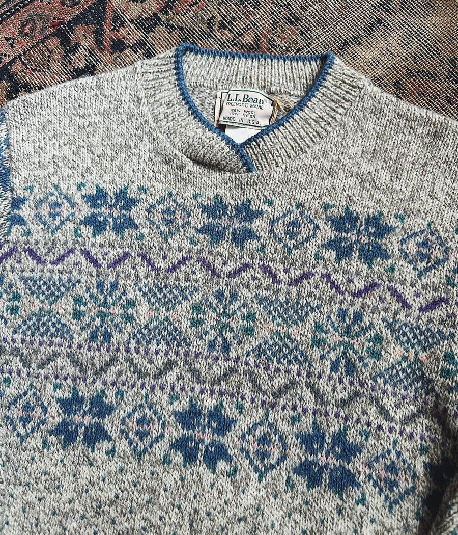 Vintage L.L.Bean Snowflake Sweater – Small