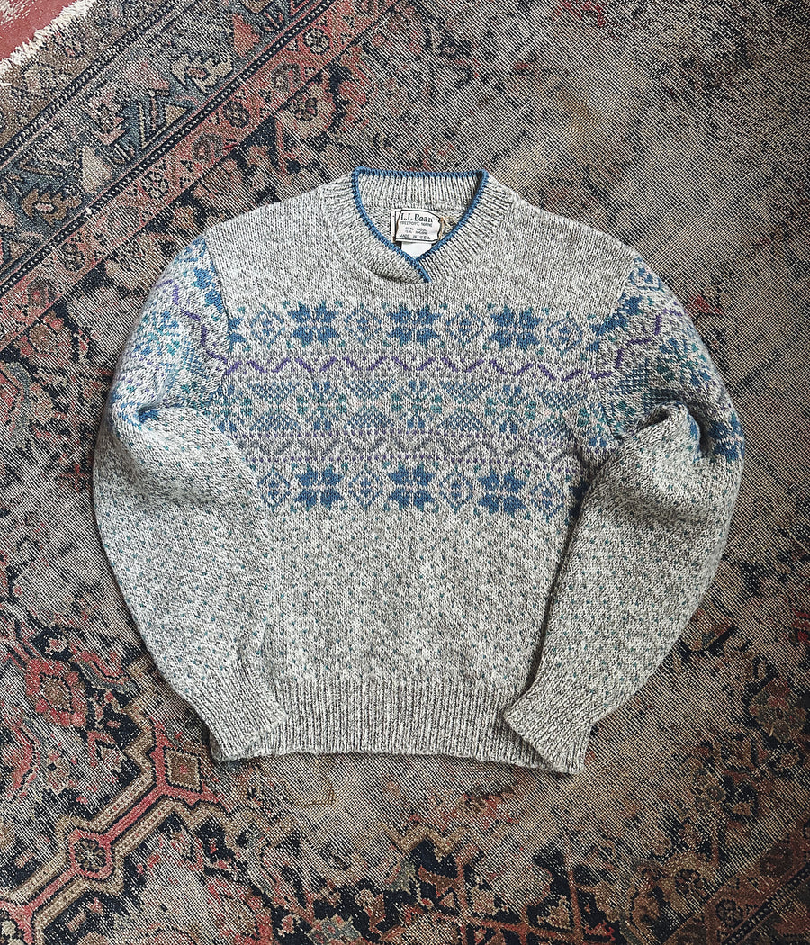 Vintage L.L.Bean Snowflake Sweater – Small