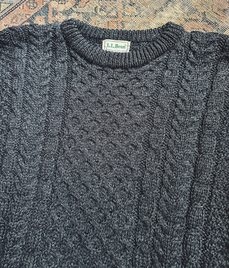 Vintage 1980s L.L.Bean Irish Fisherman Sweater – XL