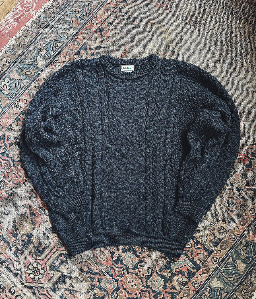 Vintage 1980s L.L.Bean Irish Fisherman Sweater – XL