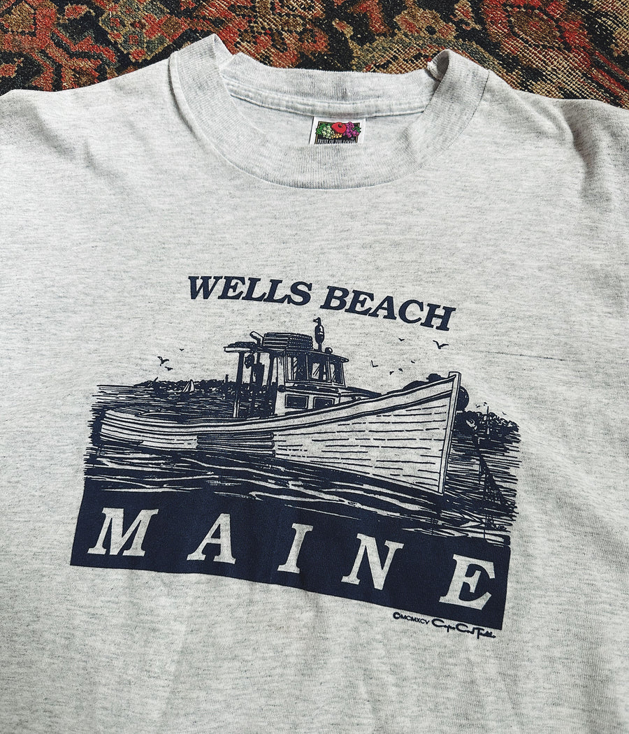 Vintage Wells Beach Maine T-Shirt – Small