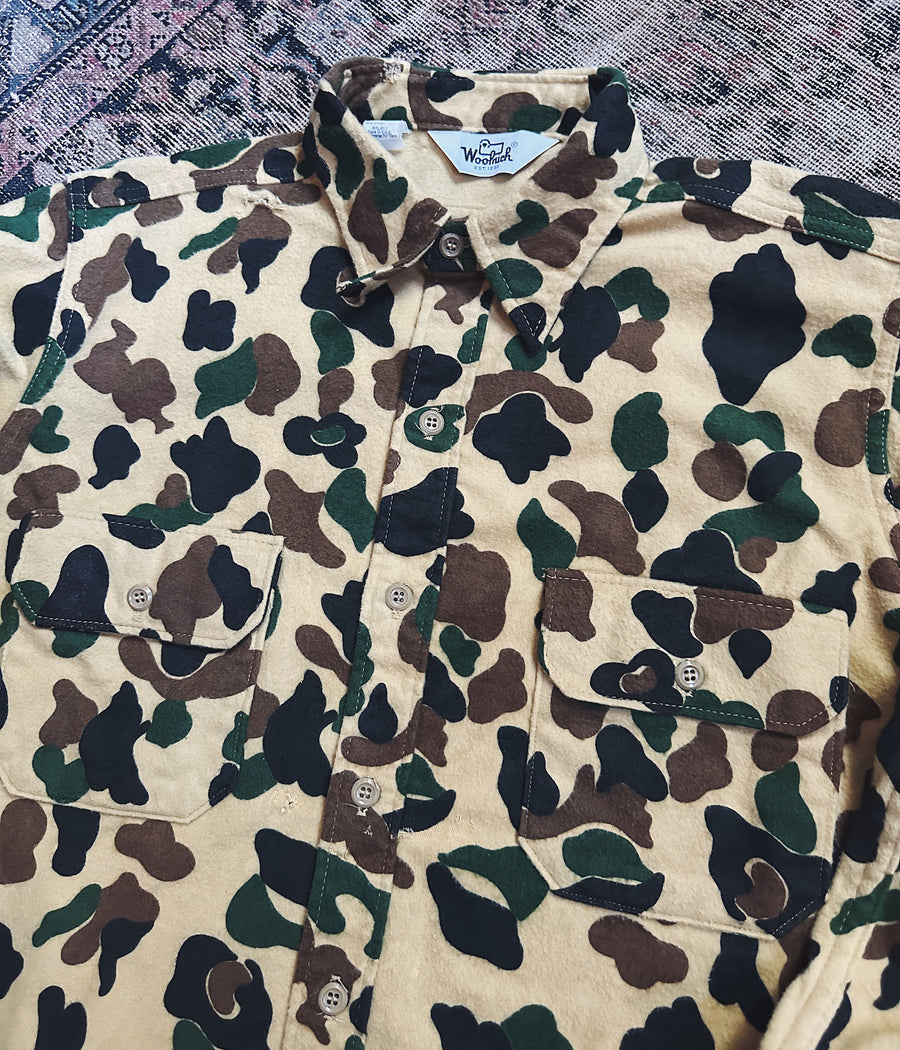 Vintage Woolrich Duck Camo Chamois Shirt – XL