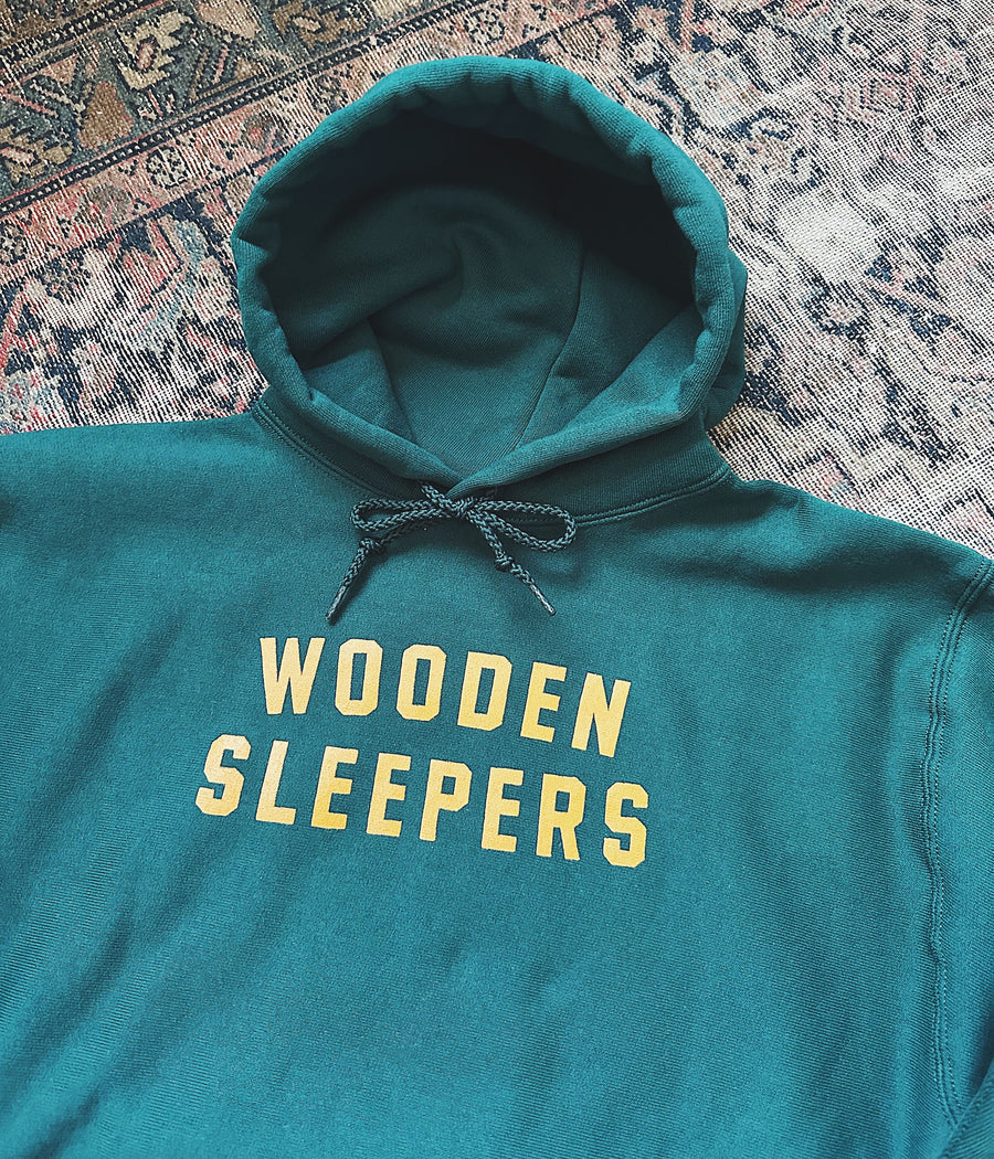 Wooden Sleepers Arc Logo Hoodie – Forest Green