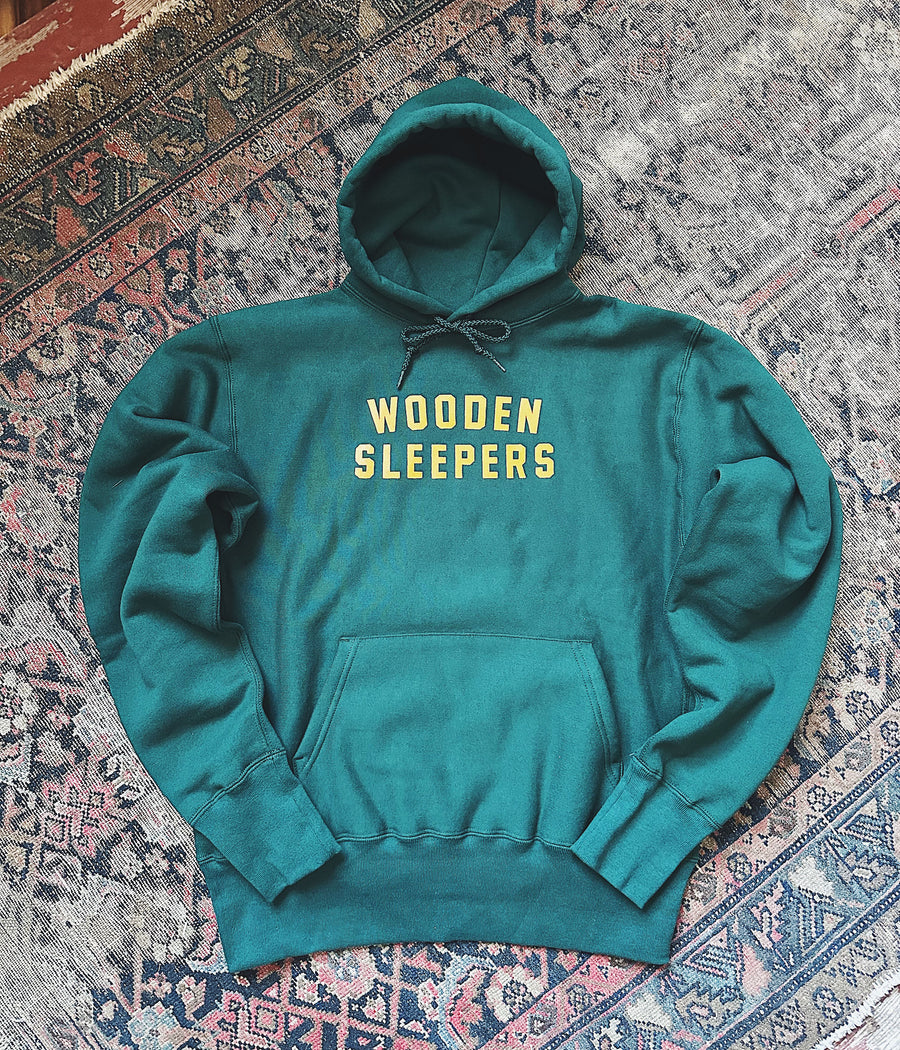 Wooden Sleepers Arc Logo Hoodie – Forest Green