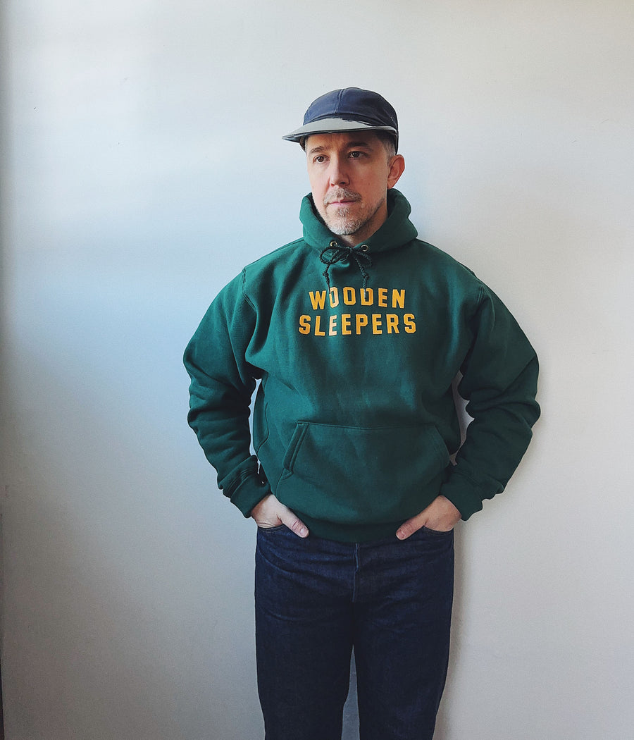 Wooden Sleepers Arc Logo Hoodie – Forest Green